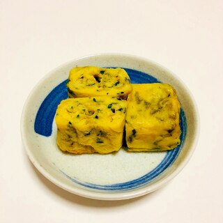 お弁当おかず エゴマの葉入り玉子焼き♪